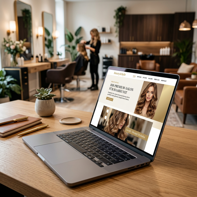 Vorschau der modernen Beauty&Style Website von Durchstarter.Website